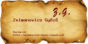 Zelmanovics Győző névjegykártya