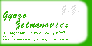 gyozo zelmanovics business card